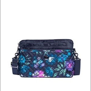 Lug Pirouette Convertible Crossbody bag - Midnight black/Bloom black